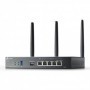 "Omada AX3000 Wi-Fi 6 Gigabit VPN Router PORT: 1× Gigabit SFP WAN/LAN Port, 1× Gigabit RJ45 WAN Port, 4× Gigabit WAN/LAN RJ45 Po
