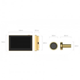 4.3inch screen Two colors（Golden & Silver） No any detection 2000mAh rechargeable battery Type-C 2.4G wifi