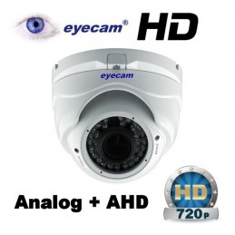EyecamCamera Analog/AHD 1MP 720P dome varifocal Eyecam EC-AHD4084