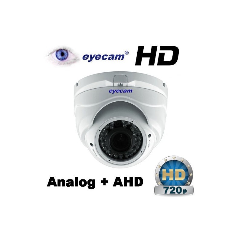 EyecamCamera Analog/AHD 1MP 720P dome varifocal Eyecam EC-AHD4084