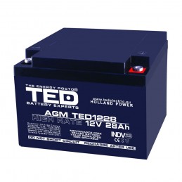 Baterii si acumulatori BATERIE AGM TED1228M5 12V 28Ah M5 TED