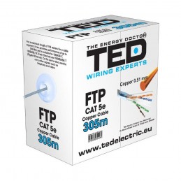 Accesorii montaj CABLU FTP CATEGORIA 5 2 X 4 FIRE CALITATE 0,5MM CUPRU TE088583 TED ELECTRIC TED