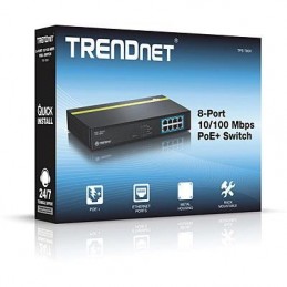 Switch TD 8-PORT 10/100 Mbps PoE+ SWITCH TRENDNET