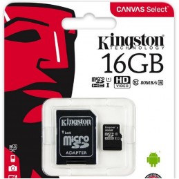 Carduri memorie MICROSDHC 16GB CL10 UHS-I SDCS/16GB KINGSTON