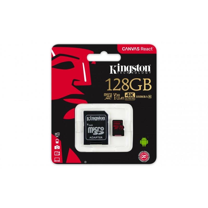 Carduri memorie MICROSD 128GB CLASS 10 UHS-I SDCR/128GB KINGSTON