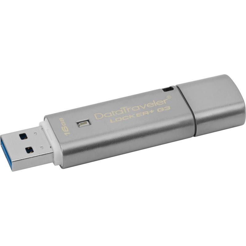 KINGSTONUSB 16GB USB 3.0 DT LOCKERG3 DTLPG3/16GB