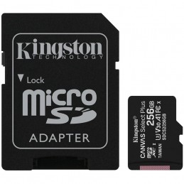 Carduri memorie Kingston 256GB micSDXC Canvas Select Plus 100R A1 C10 Card + ADP EAN: 740617298710 KINGSTON