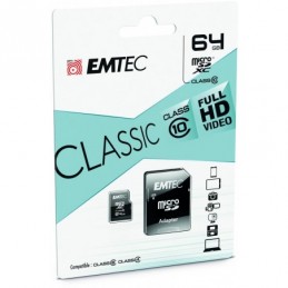 MICROSDHC 64GB CL10 EMTEC